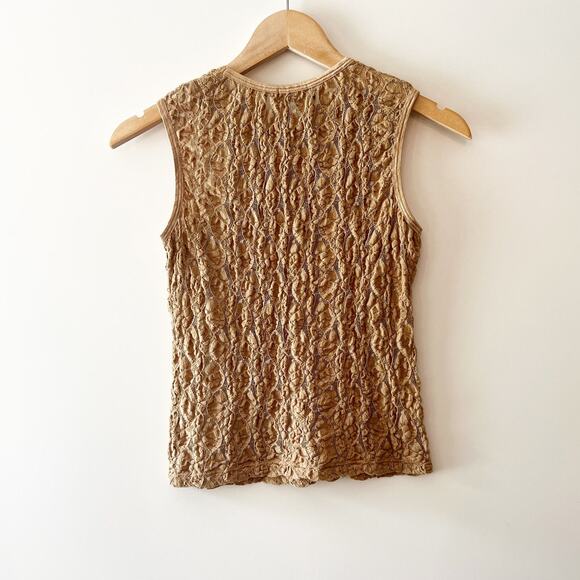 Y2k Vintage Wet Seal Stretch Lace Fairy Tank Nude Medium - Picture 2 of 4